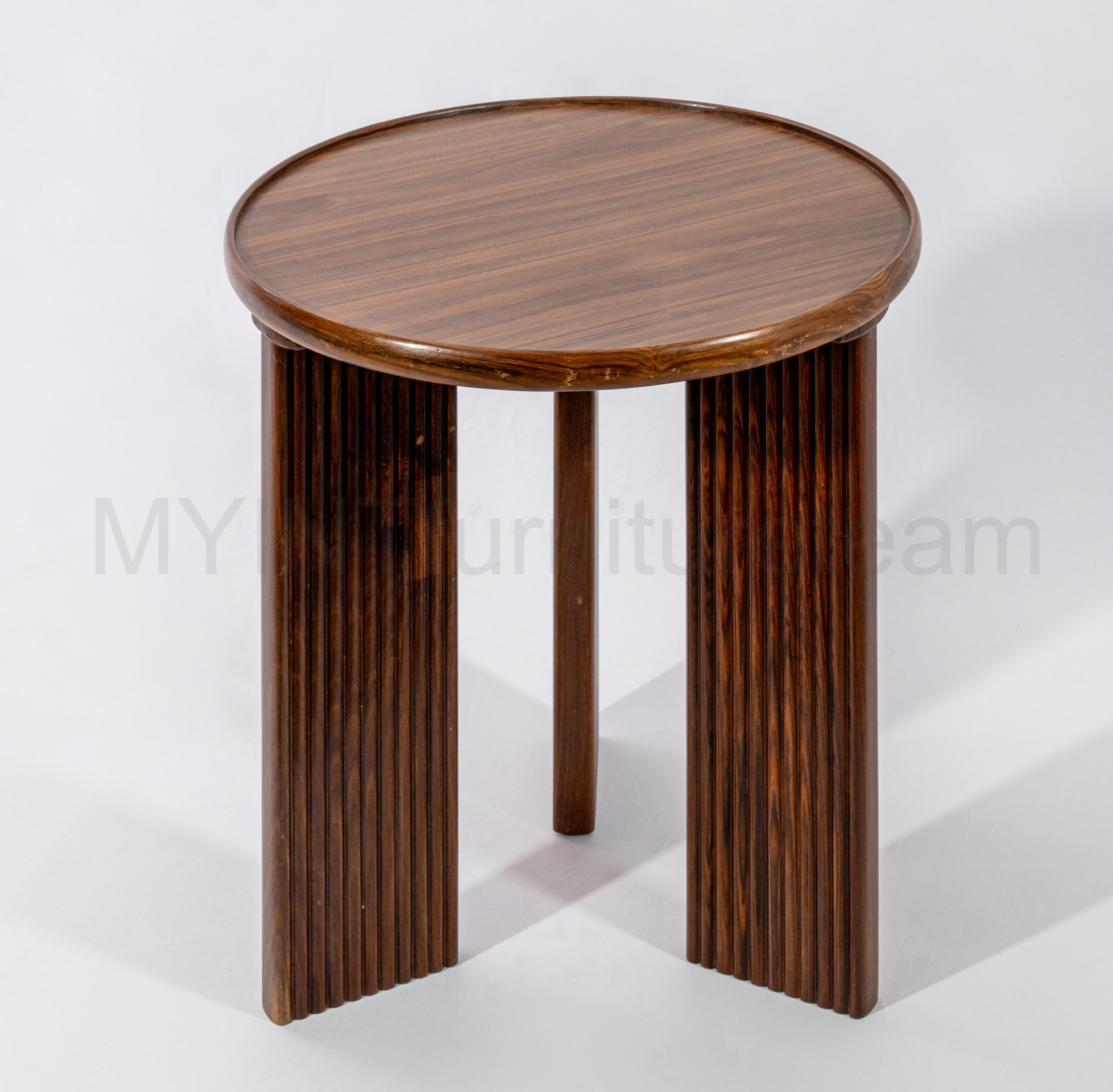 Shesham round coffee table